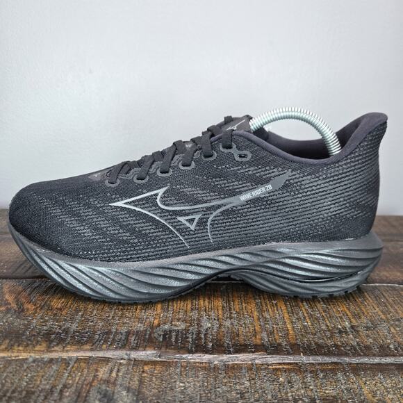 NEW Mizuno Wave Rider 28 Mens Size 9.5 Gym Running Shoes Sneakers Black - Picture 7 of 11